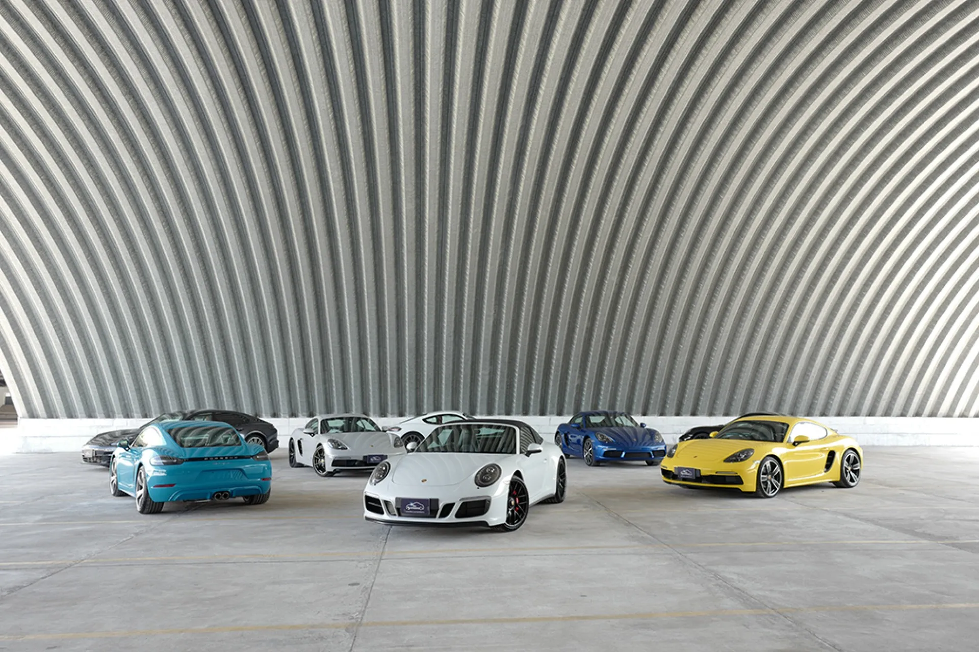 Porsche on the roof