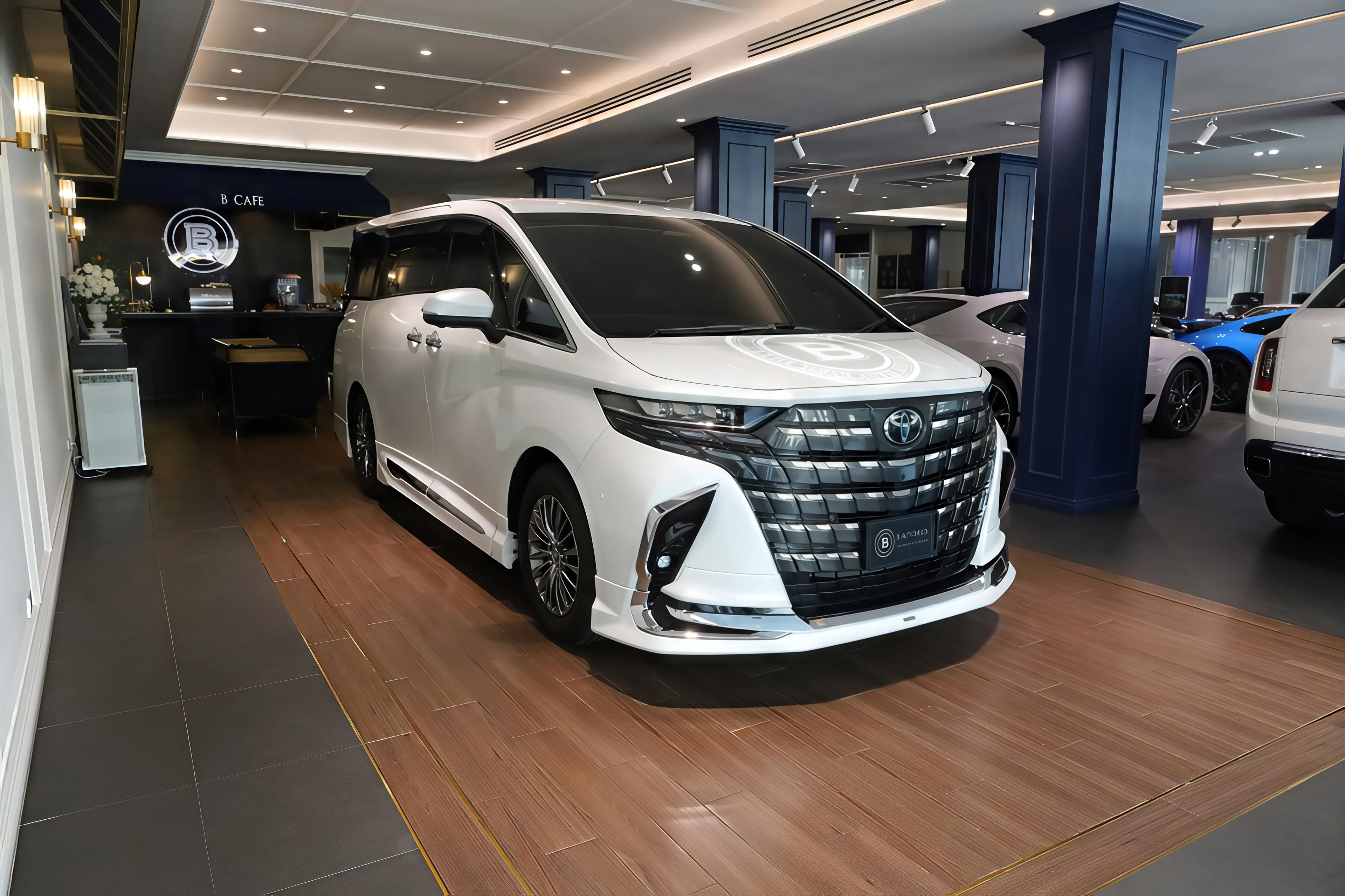 The New Alphard Z 2024, point by point, at the Vibhavadi showroom